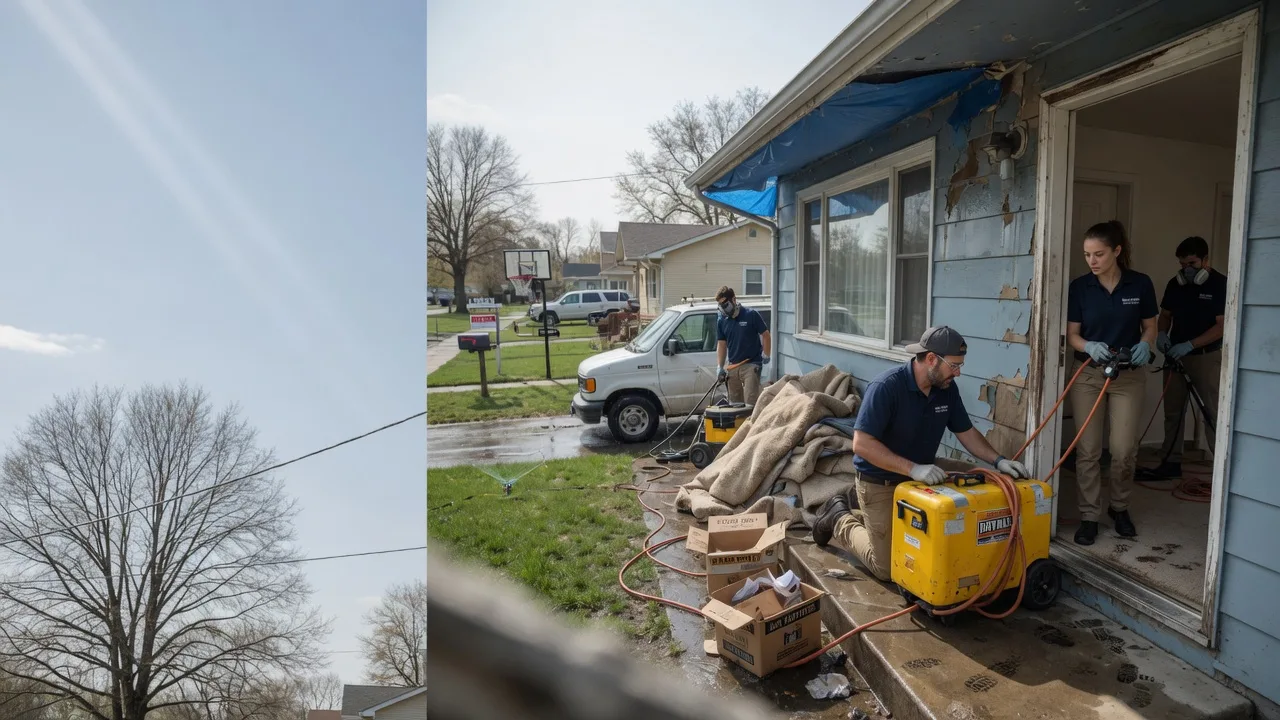 Basement Flood Cleanup in Wren, OH near me